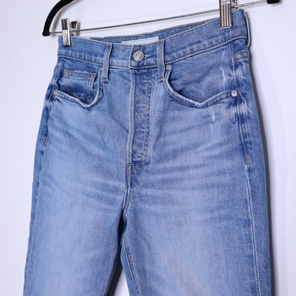 FRANK & EILEEN Monaghan Mom Jean 1997 Wash Distressed High Rise Denim Women's 27