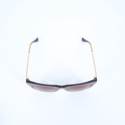 DIFF Bella Square Eye Sunglasses Taupe Ombre Crystal Brown Oversized Women's