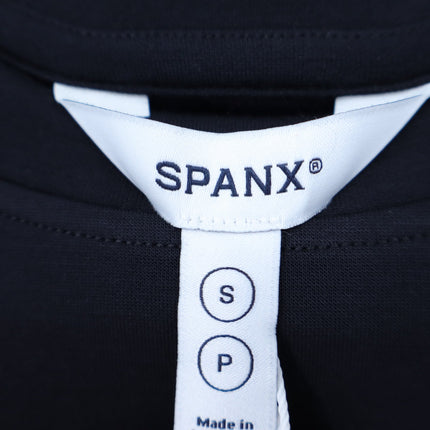 Spanx AirEssentials Crewneck Top Very Black NWT Modal Knit Long Sleeve Women's S