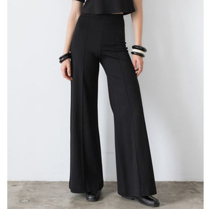 Ripley Rader Ponte Knit Pants Black Wide Leg Business Casual Women's 4/US L
