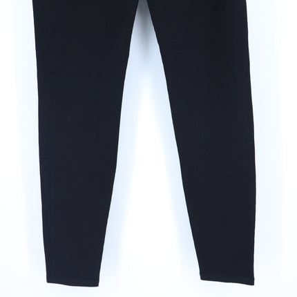 Eileen Fisher Stretch Ponte Pants Black NWT Pull On Ribbed Casual Women's M