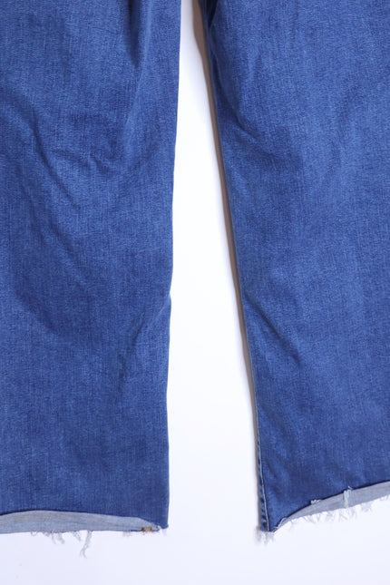 FRAME Le Pixie Slim Palazzo Jeans Blue Mermaid High Rise Women's 30