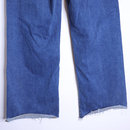 FRAME Le Pixie Slim Palazzo Jeans Blue Mermaid High Rise Women's 30