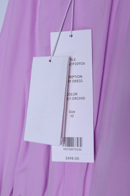 VERONICA BEARD NWT Kinny Halter Dress Barely Orchid Sleeveless Women's 10