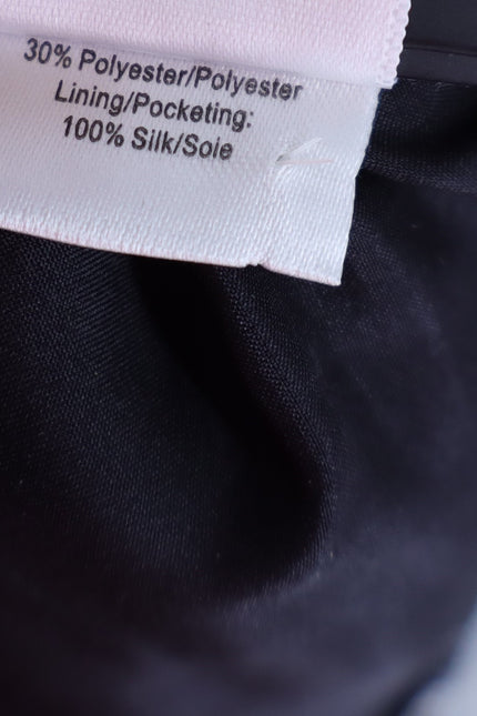 VERA WANG Brocade Silk Dress Pants Floral Black and Silver Women's 0