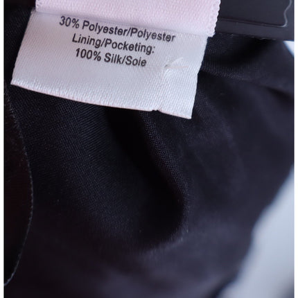 VERA WANG Brocade Silk Dress Pants Floral Black and Silver Women's 0