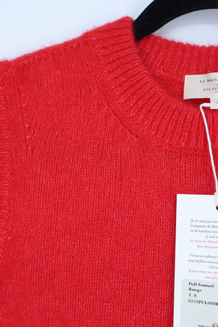 SEZANE Samuel Jumper Vest Red NWT Pullover Sleeveless Sweater Women's S