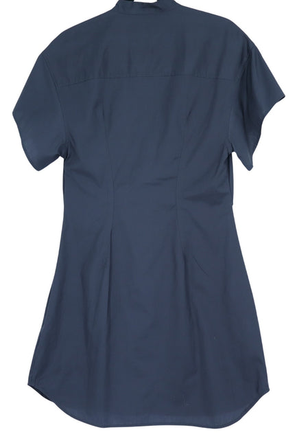 RAG & BONE Gretchen Twisted Mini Shirt Dress Black Short Sleeve Women's 8