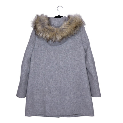 J. CREW Chateau Parka Italian Wool Stadium Cloth Heather Dusk Gray Women's 4