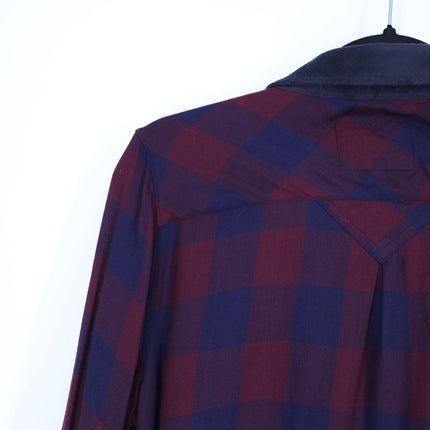 Rails Hunter Shirt Red Blue Buffalo Check Button Up Collared Blouse Women's S