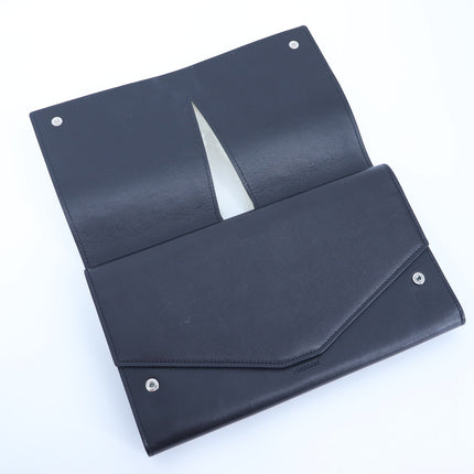 Jil Sander Envelope Clutch Shearling and Leather Bag Quiet Luxury Minimalist