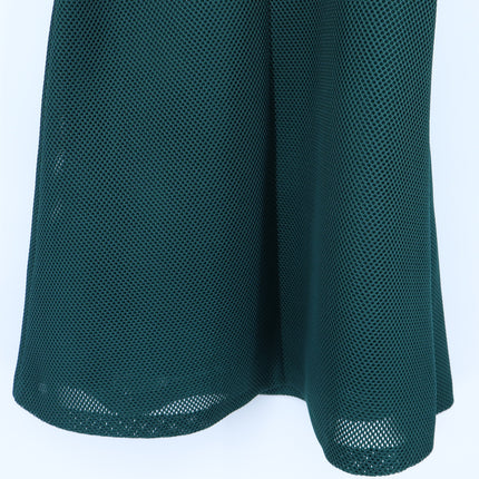 MaxMara Didone Netted Mini Dress NWT Green Sleeveless Mesh Flared Women's 10