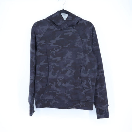 Lululemon Scuba Hoodie Pullover Incognito Camo Multi Grey French Terry Women's 6
