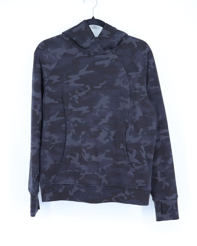 Lululemon Scuba Hoodie Pullover Incognito Camo Multi Grey French Terry Women's 6