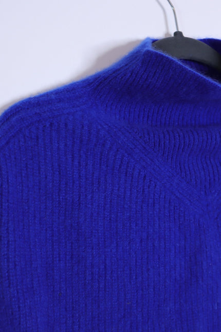 BY ANTHROPOLOGIE Oversized Ribbed Cashmere Sweater Vest Dark Blue Women's XS