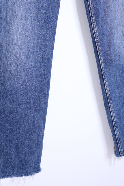 RE/DONE Comfort Stretch High Rise Jeans Stove Pipe Mid 70s Blue Women's 25
