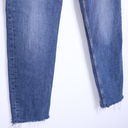 RE/DONE Comfort Stretch High Rise Jeans Stove Pipe Mid 70s Blue Women's 25