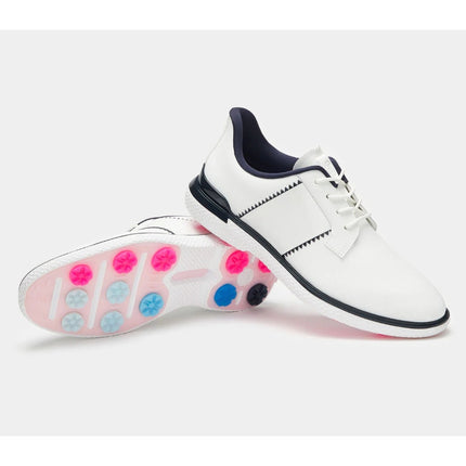 G/FORE Gallivan2r Side Stripe Kiltie Golf Shoe Snow Twilight Sneakers Women's 7M