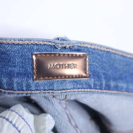 MOTHER Rascal Ankle Snippet Jeans Push The Envelope Blue Light Wash Women's 29