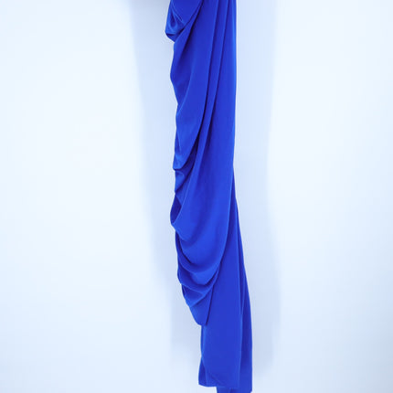 NORMA KAMALI Diana Ruched Gown Berry Blue NWT Midi Dress Women's S/36