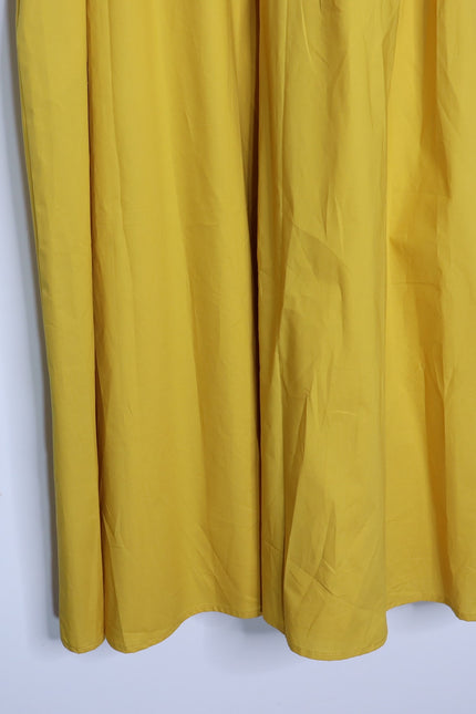 MEIMEIJ NWT Waist Tie Midi Dress Mustard Yellow Back Tie Women's 44/US 10