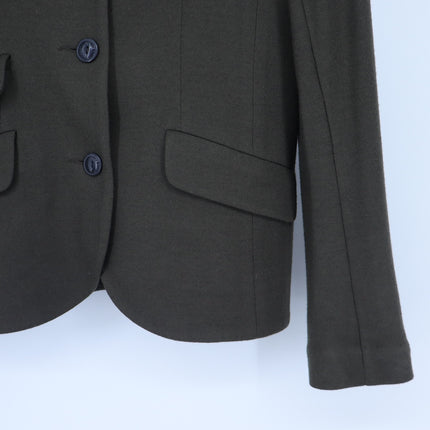 Rag & Bone Slade Wool Blazer Army Green Tailored Long Sleeve 4-Pocket Women's 6
