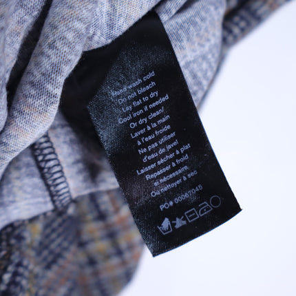 Rag & Bone Shaw Plaid Turtleneck Top Black Multi Long Sleeve Women's S