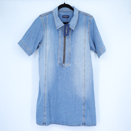 RAMY BROOK Tunechi Denim Mini Dress NWT Blue Light Wash Women's 30/US 10