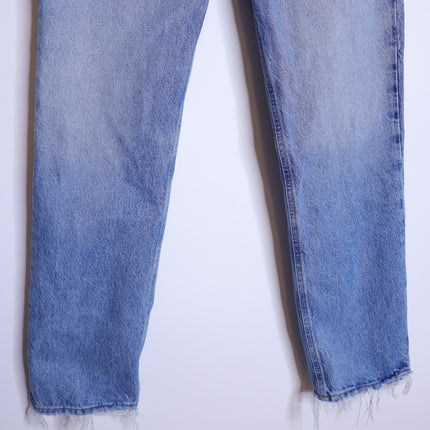 AGOLDE 90's Distressed Straight Leg Jeans Blue Light Wash 5 Pocket Women's 24
