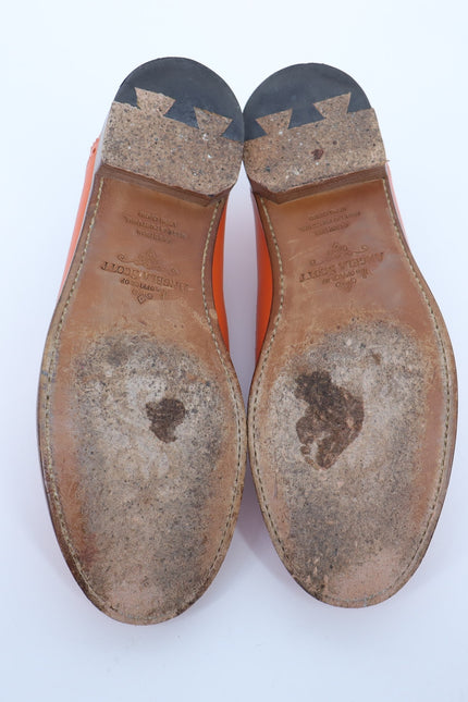 THE OFFICE OF ANGELA SCOTT Ms. Charlotte Orange Penny Loafers Women's 38.5/US8.5