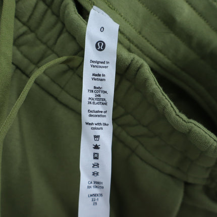Lululemon Loungeful Pant Bronze Green NWT Straight Leg Fleece Stretch Women's 0