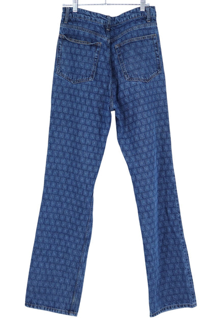 REFORMATION JEANS Cynthia Straight Long Jeans Disco Blue High Rise Women's 8