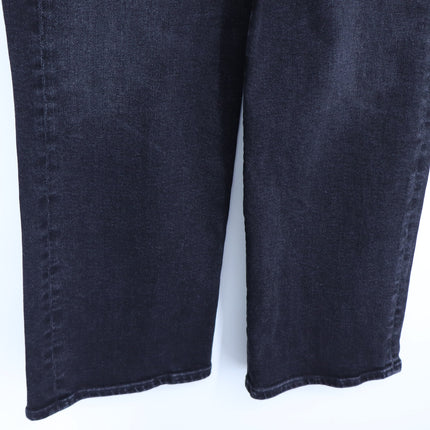 AGOLDE Harper Wide Leg Jeans Radius Black Mid Rise Zip Fly Women's 24