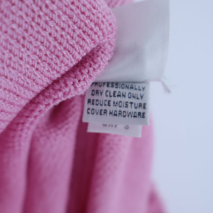 ST. JOHN SPORT Wide Leg Sweater Pant Santana Knit Pink Track Suit Women's M