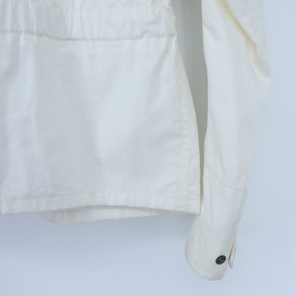 Belstaff Vintage Motorcycle Jacket White Lightweight 4 Pocket Women's S