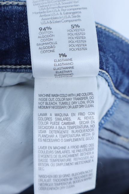 MOTHER Blue Dazzler Ankle Fray Jeans Mid Rise Weekend Warrior Women's 29