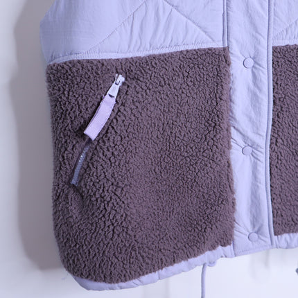 FP MOVEMENT Adventure Awaits Fleece Vest Shark Combo Lavender Women's S