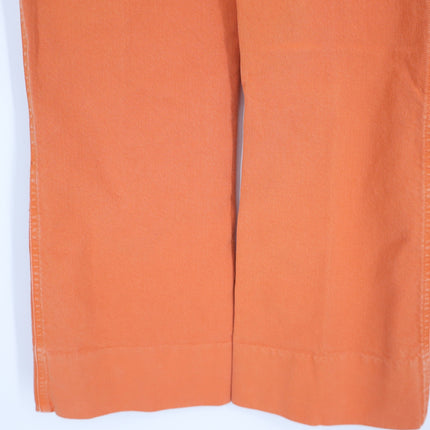 SWEDISH HASBEENS Short Boot Cut Jeans Orange Crop High Rise Women's 28