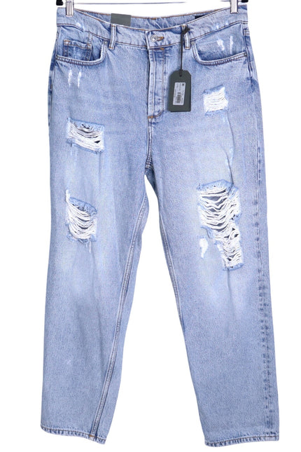 ALLSAINTS NWT Zelma Jean Light Indigo High Rise Ankle Straight Leg Women's 31