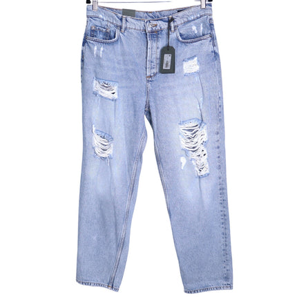 ALLSAINTS Zelma Jean NWT Light Indigo High Rise Ankle Straight Leg Women's 31