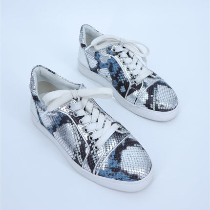 CHRISTIAN LOUBOUTIN Fun Vieira Orlato Sneaker Amazonia Silver Women's 36/US 6