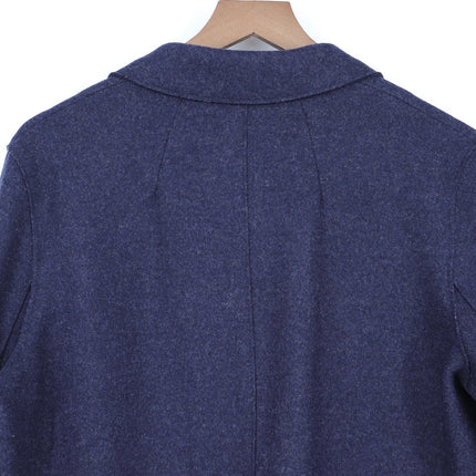 Banana Republic Mario Bellucci Wool Blend Top Coat Navy Blue Coat Men's S