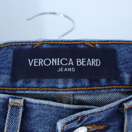 Veronica Beard Taylor Wide Leg Jeans Rebel Stone High Rise 5-Pocket Women's 24