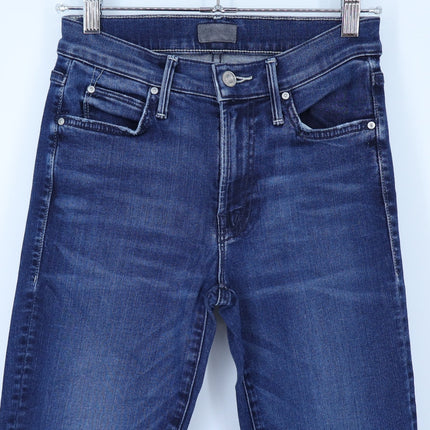 Mother Blue Rascal Ankle Chew Jeans Blue Tongue And Chic Mid Rise Women's 24