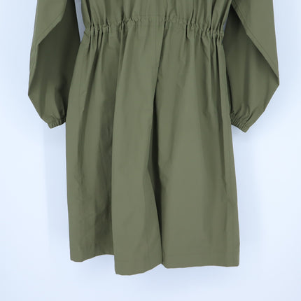 J. Crew Perfect Raincoat Olive Green NWT Hooded Snap Front Mid Length Women's S