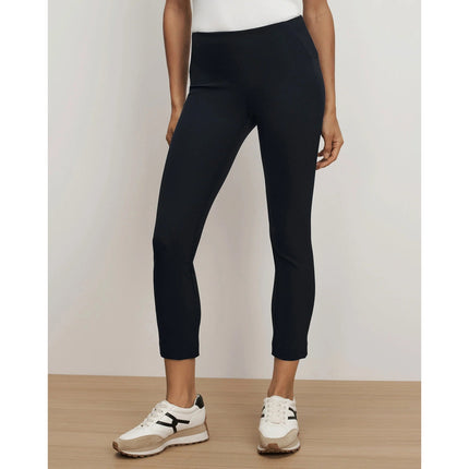 Veronica Beard Zip Back Scuba Pant Navy Cropped Stretch Women's 0