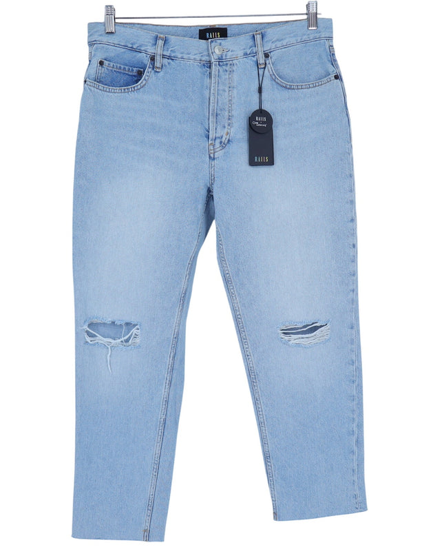 RAILS The Atwater Slouchy Straight Jeans Faded Blue Distressed NWT Women's 31