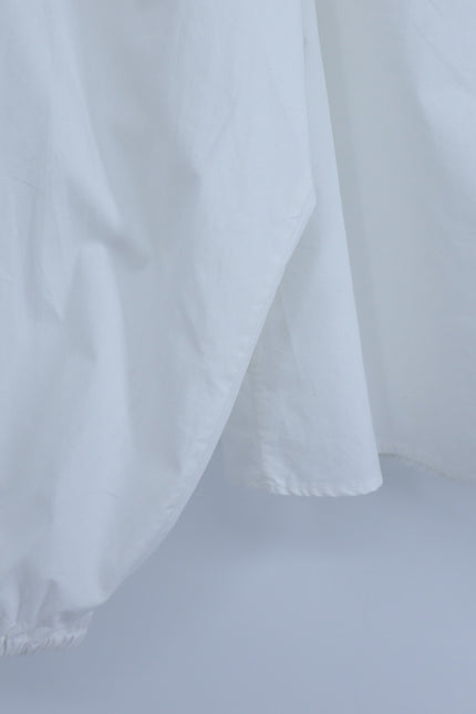 SEZANE Nerissa Button Up Shirt Ecru White Oragnic Cotton Poplin Women's 40/US 8