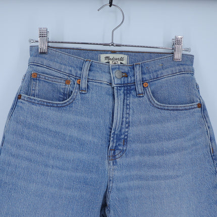 Madewell Perfect Vintage Jeans Blue NWT Altoona Wash Wide Leg Crop Women's 25