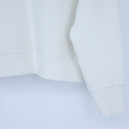 Varley Addelyn Ribbed Sweatshirt White Size Zip Crew Neck Pullover Women's M